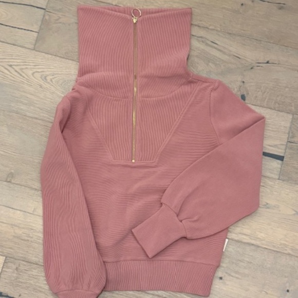 VARLEY Vine Half-Zip Sweatshirt SMALL Rose color - Picture 4 of 6